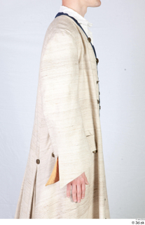  Photos Man in Historical formal suit 4 18th century Historical Clothing beige jacket upper body 0006.jpg